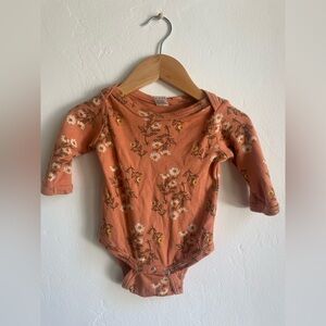 Kate Quinn Long Sleeve Floral Bodysuit, Size 3-6 MO